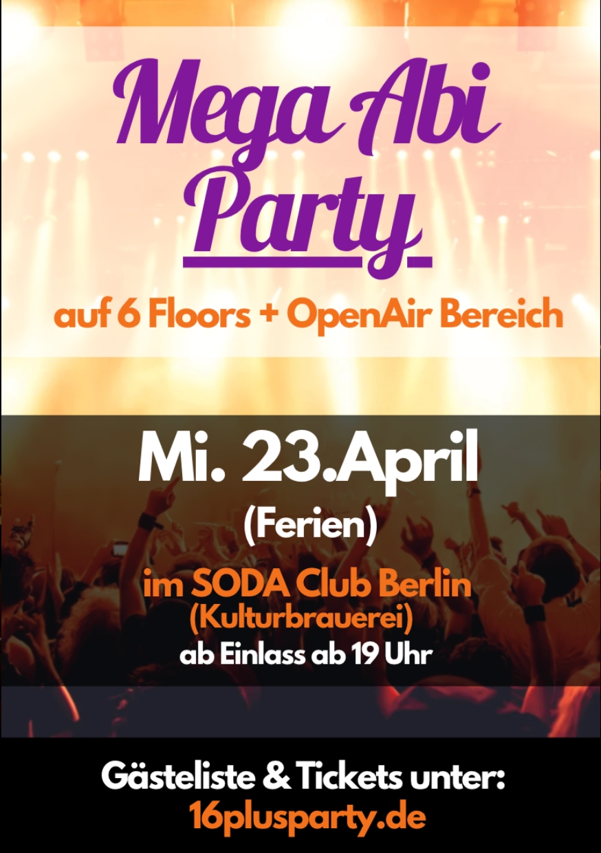 Soda Club / Mittwoch, 23. April 2025 / 19:00 Uhr